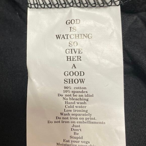 O-Mighty Black Lace Up Chain Strap Cutout Short Sleeve Cropped Tee T-shirt Top M - Picture 5 of 5